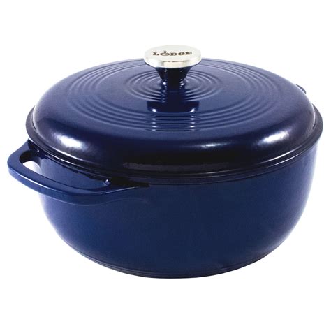 Lodge Enameled Dutch Oven, 6-Quart, Indigo | At Home