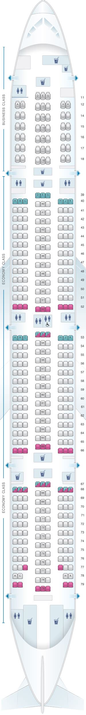 Seat Map Cathay Pacific Airways Boeing B777 300 (773) | SeatMaestro