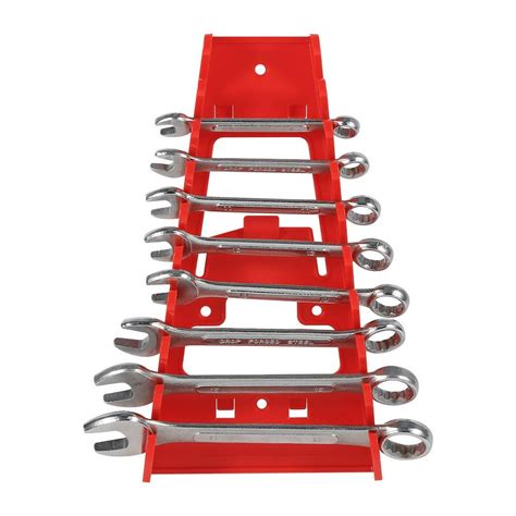 HERCHR 9 Slot Wrench Rack Portable Wrench Organizer Storage Rack Sorter ...