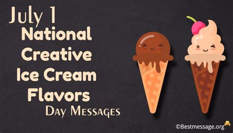 National Creative Ice Cream Flavors Day Messages Quotes