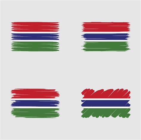 Collection flag of Gambia 5065620 Vector Art at Vecteezy