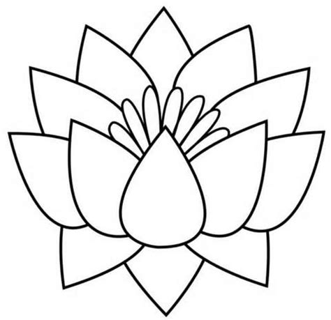 Resultados de la búsqueda de imágenes: lotus flower draw | Flower ...