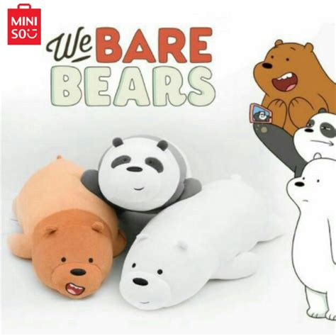 Miniso We Bare Bears Summer Vacation Series Sitting Plush Toy | lupon ...