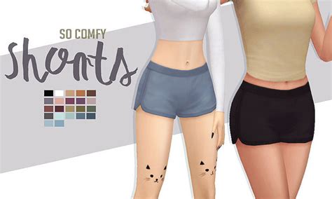 Sims 4 Maxis Match Shorts CC (Girls + Guys) - All Sims CC