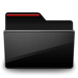 Black Folder Icon Png - Black And Gray Folder Illustration Rectangle Font User Black Folder ...