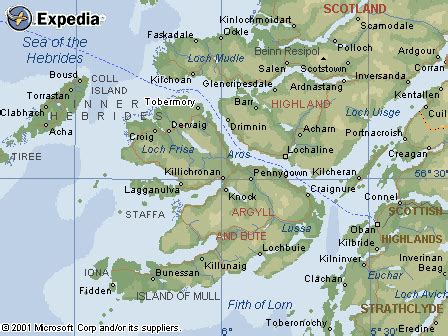 Isle of Mull B&B accommodation, cottages, transport, sightseeing - The Internet Guide to Scotland