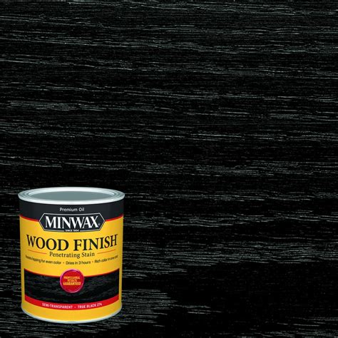 Minwax Wood Finish True Black Oil-based Interior Stain (Actual Net Contents: 32-fl oz) at Lowes.com