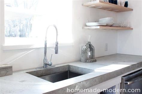 15 Stunning Concrete Kitchen Counters - Housely