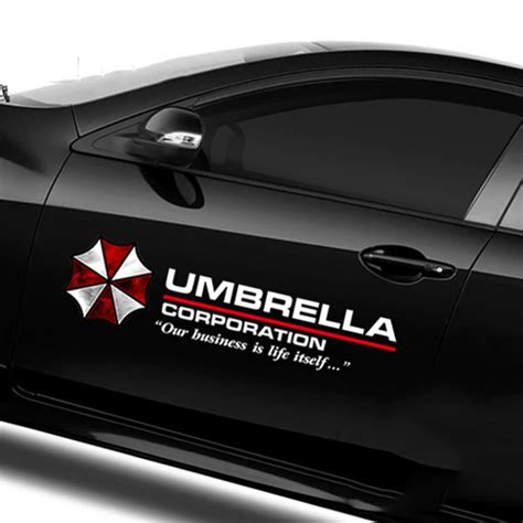 35 90cm Colored Umbrella Corporation Car Styling PVC Sticker Side Door ...