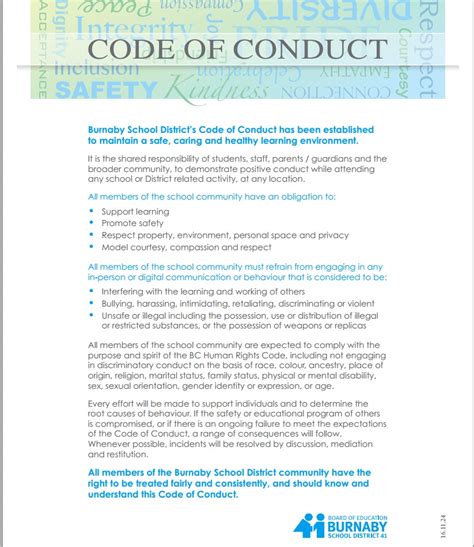 Code Of Conduct Examples - Somerville Pledge - The code of conduct ...