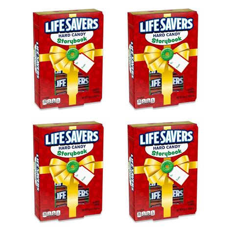 Amazon.com : Lifesavers Christmas Candy Book 4 Pack of Lifesavers Hard ...