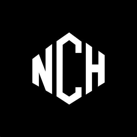 NCH letter logo design with polygon shape. NCH polygon and cube shape logo design. NCH hexagon ...