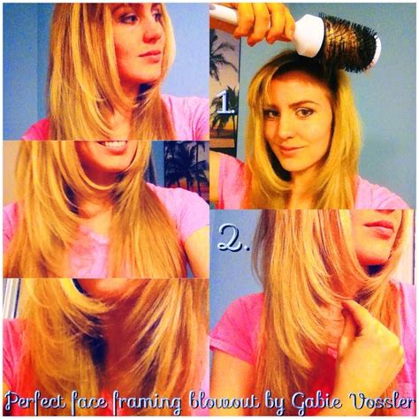 Steps on how to style face framing at home: 1. With a large round brush, smooth out hair by ...