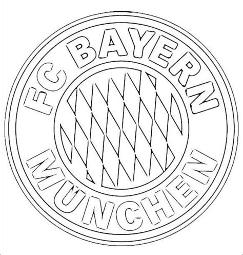 FC Bayern München Logo zum ausmalen