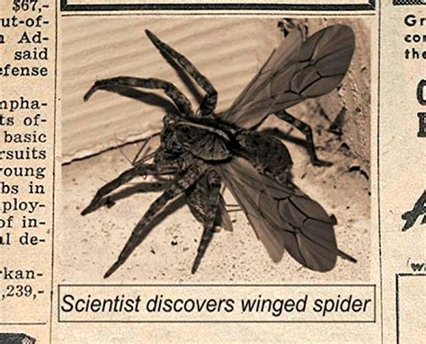 ShukerNature: SPIDERS WITH WINGS? IMPLAUSIBLE THINGS!