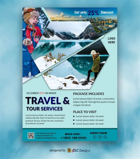 Travel and Tour packages Flyer Template | GEC Designs