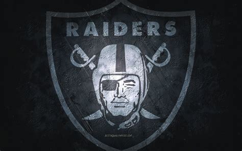 Download wallpapers Las Vegas Raiders, American football team, black ...