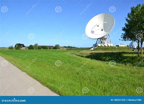 Large Dish Receivers for Satellite Communication in the Town of Burum ...