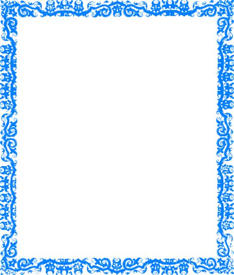 Blue Border Design Clip Art at Clker.com - vector clip art online, royalty free & public domain