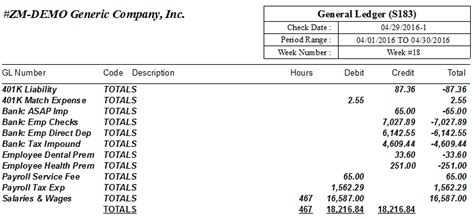 General Ledger Report for Payroll - ASAP Help Center