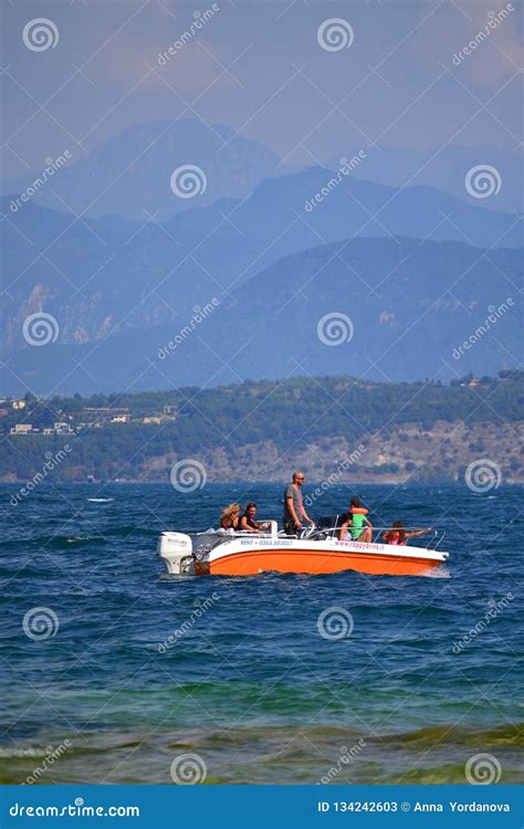 Boat Tour in Lake Garda Italy Editorial Stock Photo - Image of beautiful, lake: 134242603