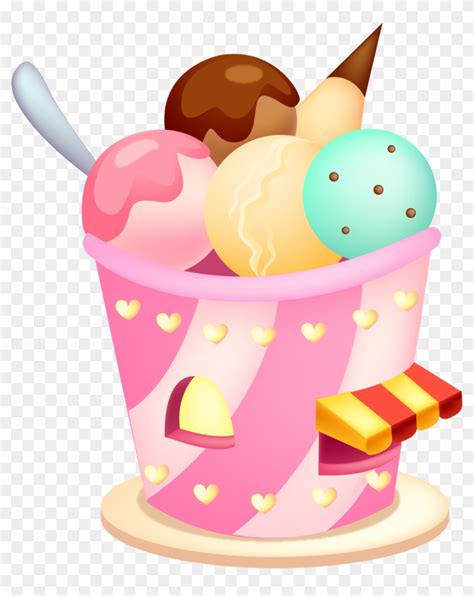 02 1 0 - Png Ice Cream Sundae Cartoon - Free Transparent PNG Clipart ...