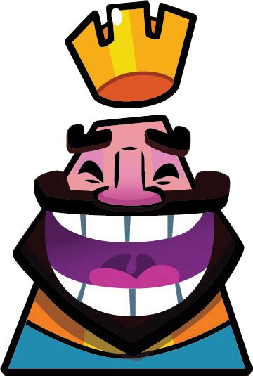 Download Happily Face - Clash Royale King Emote - HD Transparent PNG ...