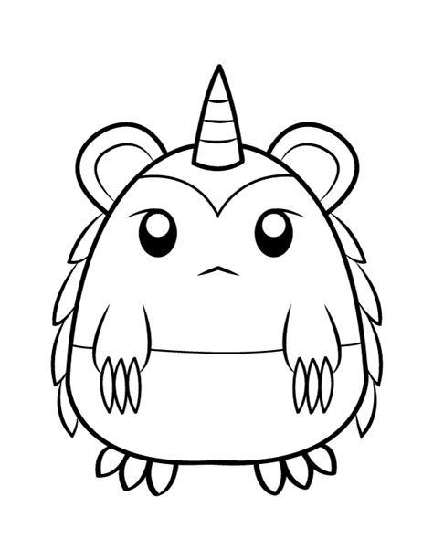 Free Printable Cute Monster Coloring Pages Coloring Pages | The Best Porn Website