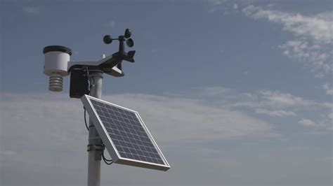 Solar-powered Weather Station - Stock Video | Motion Array