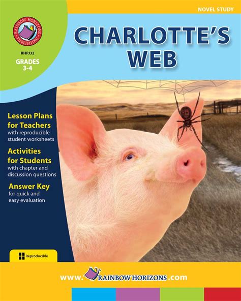 Charlotte's Web (Novel Study) - Grades 3 to 4 - Print Book - Lesson ...