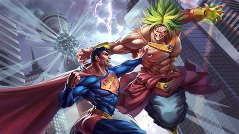 Wallpaper : Superman, DC Comics, Broly Dragon Ball, crossover 3840x2160 - SRWGame - 2122525 - HD ...