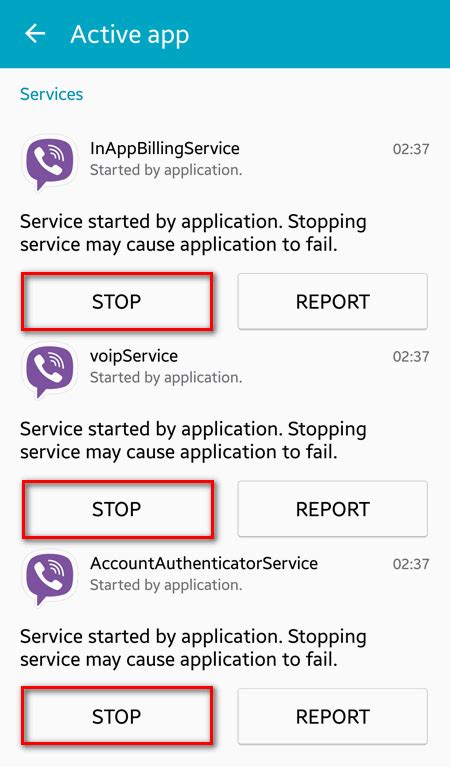 How to stop services, processes and background apps on Android