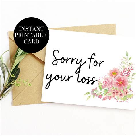 Printable Sorry Cards