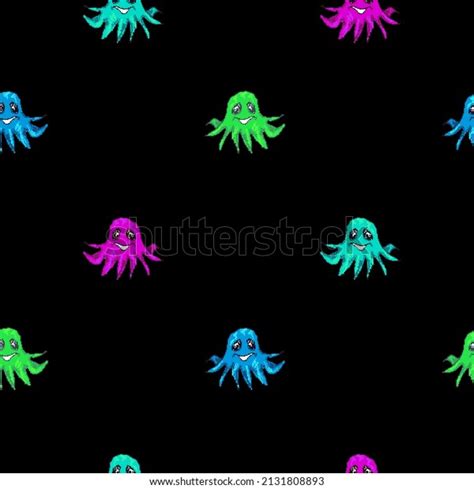 Baby Octopus Pixel Art Cute Seamless Stock Illustration 2131808893 | Shutterstock