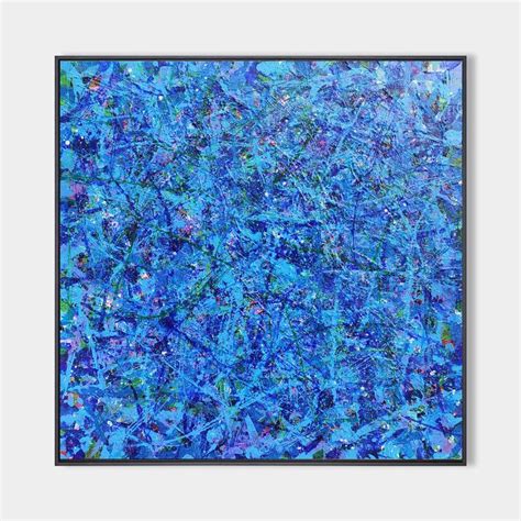 Blue Square Abstract Art 47'' X 47'' #IS84 in 2022 | Abstract, Blue ...