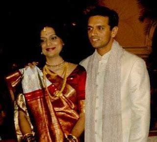 Rahul Dravid with his wife | CelebritiesCouples