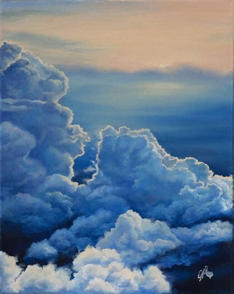 oil painting clouds | Oil painting landscape, Landscape paintings, Sky ...