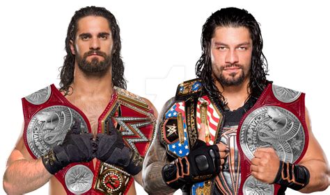 Seth Rollins and Roman Reigns with All RAW Titles by ThePhenomenalSeth on DeviantArt