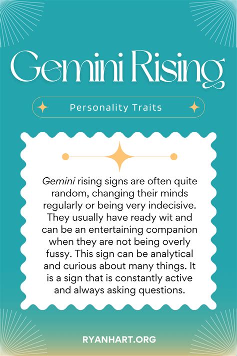 Gemini Rising Sign and Ascendant Personality Traits | Ryan Hart