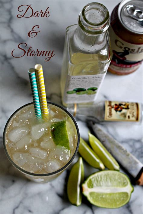 Dark & Stormy Rum Cocktail - Cooking With Books | Recipe | Rum cocktail, Boozy drinks, Liquor ...