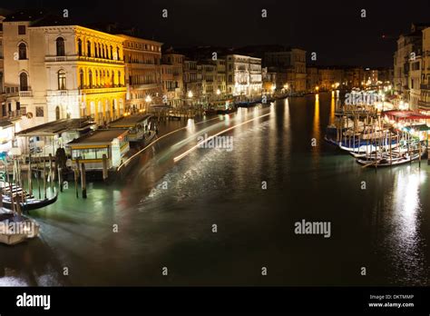 Venice at night Stock Photo - Alamy