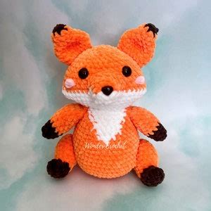 Fox Plush Crochet PATTERN Amigurumi - Etsy