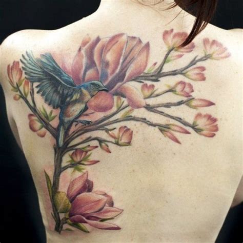 20+ Magnolia Tattoos | Magnolia tattoo, Shoulder blade tattoo, Magnolia ...