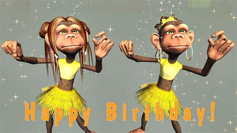 Funny Happy Birthday Song. Monkeys sing Happy Birthday - YouTube