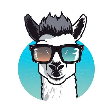 Premium AI Image | a llama wearing sunglasses