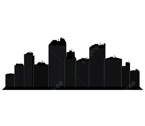City Skyline Headquarters Silhouette Black Vector, Headquarters ...