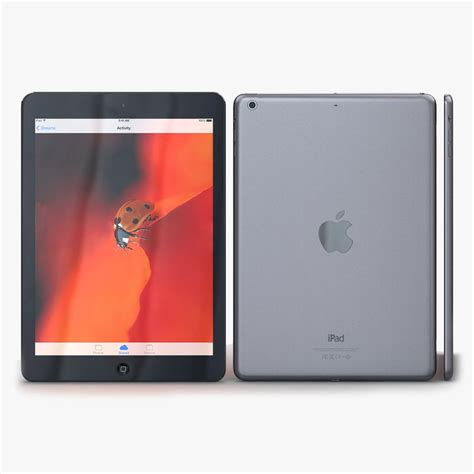 Apple iPad Air Space Gray Cellular 3D Model $49 - .max .obj .3ds .lwo ...