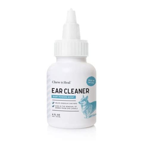 Cat and Dog Ear Cleaner, 4 oz Dropper - Pet Ear Wash to Dissolve Ear ...