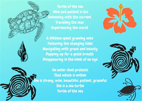 Sea Turtle Poem | Sea turtle facts, Sea poems, Turtle classroom