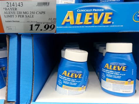 214143 BAYER ALEVE 220 MG 250 CAPLETS 5 00 INSTANT SAVINGS EXPIRES ON ...